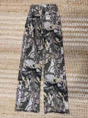 VBRT Green Camouflage Wide-Leg Pants
